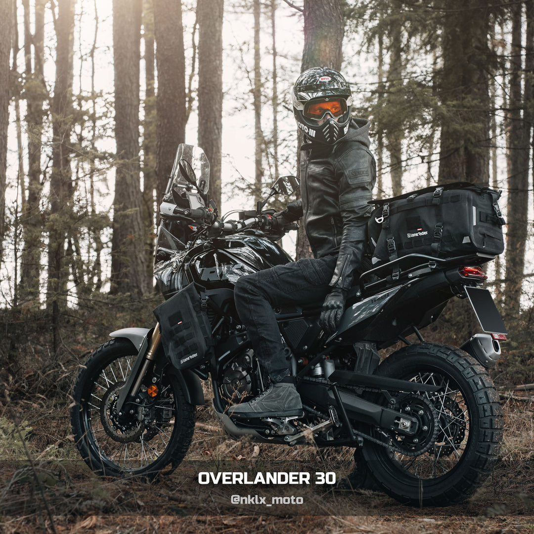 Overlander Adventure Motorcycle Soft Luggage: 48L / 30L Bags – Lone Rider